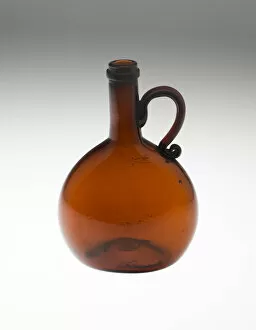 Bottle, Bohemia, c. 1840/50. Creator: Bohemia Glass