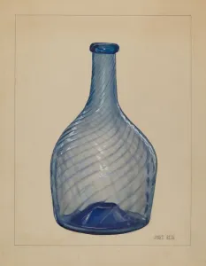 Bottle, c. 1937. Creator: Janet Riza