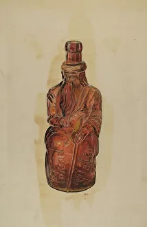 Glasswork Prints: Bottle, c. 1938. Creator: Ralph Atkinson