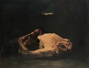 Semi Naked Prints: The Empty Bottle, c1876-1881. Creator: Theodule Ribot