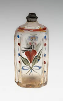 Heart Shape Prints: Bottle, Central Europe, 1750 / 1800. Creator: Unknown