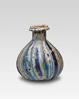 Glass Blown Technique Collection: Bottle, first half of the 1st century. Creator: Unknown