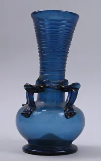 Huqqa Pipe Collection: Bottle with Four Handles, Iran, 19th century. Creator: Unknown