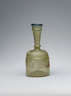 Bottle with Impressed Decorations, probably Iran, 10th-11th century. Creator: Unknown Bottle with Impressed Decorations, probably Iran, 10th-11th century. Creator: Unknown