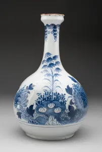 Bottle, Liverpool, c. 1750. Creator: Unknown