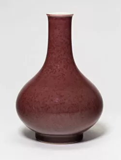 Bottle-Shaped Vase with Globular Body, Qing dynasty (1644-1911), c. 19th century