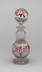 Coloured Glass Prints: Bottle with stopper, c. 1900. Creator: Unknown