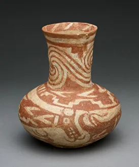 Bottle with Underwater Serpents, A. D. 1300 / 1500. Creator: Unknown