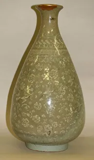 Goryeo Prints: Bottle vase, Korea, 12th / 13th century. Creator: Unknown