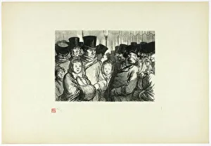Boulevard du Temple à minuit, from Tirage Unique de Trente-Six Bois, 1863, printed 1920. Creator: Charles Maurand