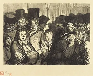 Midnight Prints: Boulevard du Temple a minuit, 1862. Creator: Charles Maurand