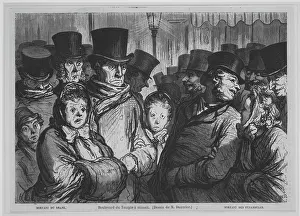 Shocked Prints: Boulevard du Temple a minuit, mid-late 19th century. Creator: Charles Maurand