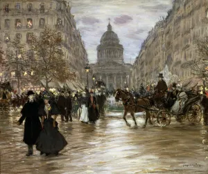 Boulevard Saint-Michel, late 19th or early 20th century. Artist: Jean Francois Raffaelli