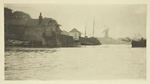 Bound for the North River, 1887. Creator: Peter Henry Emerson