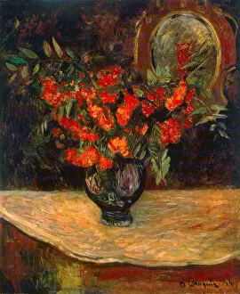 Tabletop Collection: Bouquet, 1884. Artist: Paul Gauguin