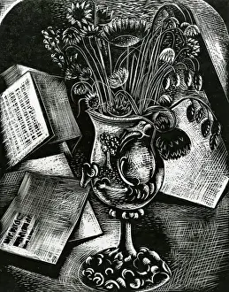 Aberdeen Art Gallery Museums Prints: Bouquet, 1927. Creator: Paul Nash