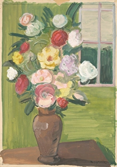 Cyprian Prints: Bouquet, around 1935. Creator: Cyprian Majernik