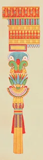 Bouquet capital, Thebes, Egypt, (1928). Creator: Unknown