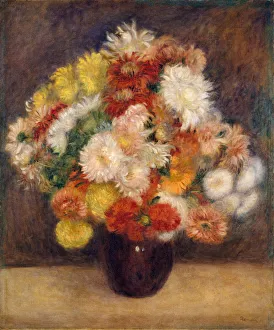 Renoir Prints: Bouquet of Chrysanthemums, 1881. Creator: Pierre-Auguste Renoir