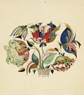 Chekhonin Collection: Bouquet of flowers, 1922