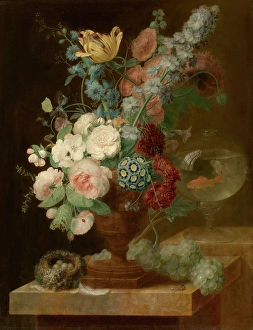 Bouquet of Flowers, c1780-1809. Creator: Georges Frederic Ziesel