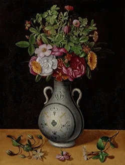 Sweet Violet Prints: Bouquet of Flowers in a Two-Handled Vase