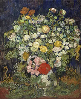 Vincent Prints: Bouquet of Flowers in a Vase, 1890. Creator: Vincent van Gogh