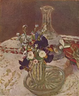 Bouquet of Pansies, Forget-me-nots, and Daisies (About 1900), c1900, (1946). Artist: Edouard Vuillard