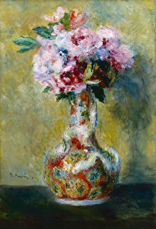 Images Dated 31st October 2013: Bouquet in a Vase, 1878. Artist: Renoir, Pierre Auguste (1841-1919)