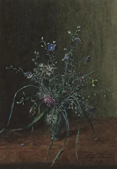 Bouquet of Wild Flowers and Grasses, 1865. Creator: Leon Bonvin