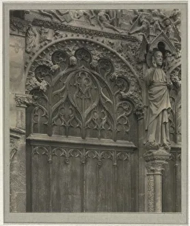 Bourges Cathedral: Crypt Under Nave, c. 1900. Creator: Frederick H. Evans (British, 1853-1943)