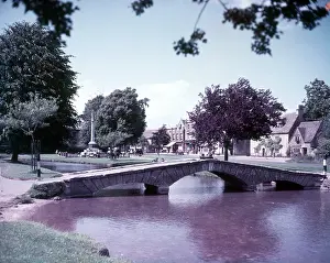 Peaceful Prints: Bourton on the Water, Gloucestershire, c1955. Creator: Arthur Charles Kirby Ware