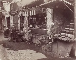 Baskets Prints: Boutiques au Vieux Caire, c1880. Creator: Abdullah Freres