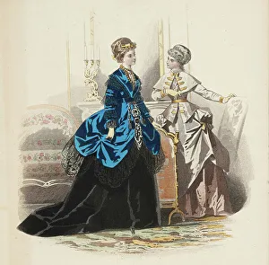 Gathered Prints: Bow-Bells, Paris Fashions, 1869. Creator: Unknown