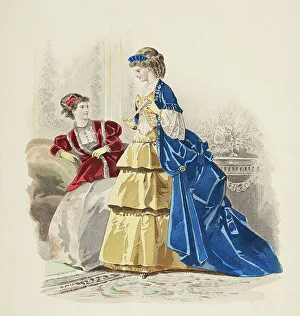Frills Prints: Bow-Bells, Paris Fashions, 1869. Creator: Unknown