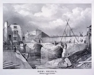 Bow Bridge, Bow, Poplar, London, 1835
