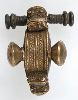 Baltic Prints: Bow Brooch, Baltic or Scandinavian, 7th century. Creator: Unknown