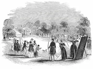 Bow-meeting at Pradoe, near Oswestry, 1844. Creator: Unknown