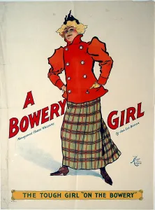 Bowery Prints: A Bowery Girl, c.1895. Creators: Unknown, H.C. Miner Lithography Company, Ada Lee Bascom