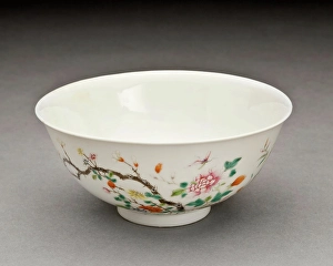 Overglaze Prints: Bowl, 1875-1908. Creator: Unknown