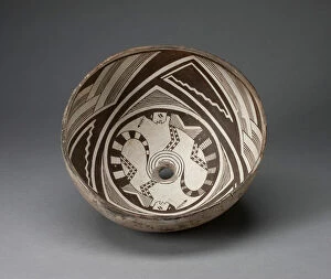 Ceramic And Pigment Collection: Bowl, A.D. 950 / 1150. Creator: Unknown