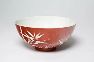 Bamboo Gallery: Bowl with Bamboos, Qing dynasty (1644-1911), Daoguang reign mark (1821-1850)