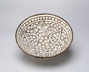 Fritware Prints: Bowl with Birds, Ilkhanid dynasty (1256-1353), late 13th / early 14th century