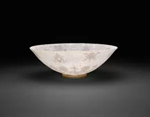 Quing Dynasty Collection: Bowl with Blossoming Vines and the Eight Buddhist... Qing dynasty