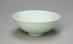 Awata Ware Prints: Bowl with Blossoms and Radiating Petals, Qing dynasty (1644-1911)