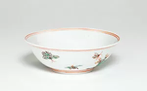 Butterflies Collection: Bowl with Butterflies and Rocks, Ming dynasty (1368-1644), Jiajing reign (1522-1566)
