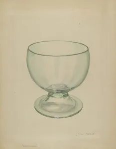 Glassworks Prints: Bowl, c. 1936. Creator: John Dana
