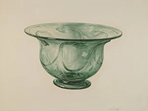 Bowl, c. 1938. Creator: Van Silvay