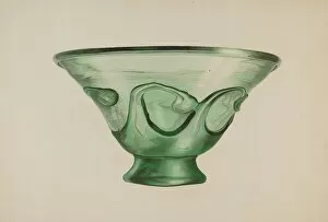Glass Works Collection: Bowl, c. 1939. Creator: Isidore Steinberg
