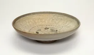 Celadon Prints: Bowl with Chrysanthemum Flower Heads, Korea, Joeson dynasty (1392-1910), 15th century